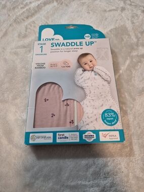 Love To Dream Swaddle Up Stage 1 NB Bamboo 1.0 TOG Pink Cherry NEW